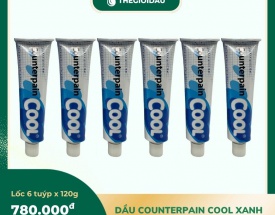 Dầu Counterpain Cool xanh 120g bán sỉ dạng lốc, thùng giá tốt | Dauthaoduoc.net