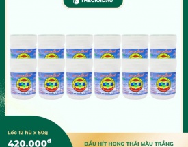 Dầu hít Hong Thái màu trắng bán sỉ dạng lốc, thùng giá tốt | Dauthaoduoc.net