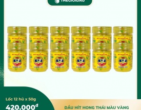 Dầu hít Hong Thái màu vàng bán sỉ dạng lốc, thùng giá tốt | Dauthaoduoc.net