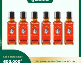 Dầu Siang pure ông già đỏ 25cc bán sỉ dạng lốc, thùng giá tốt | Dauthaoduoc.net