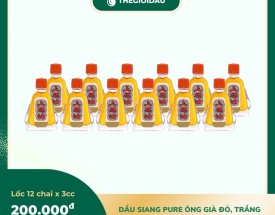 Dầu Siang Pure ông già đỏ, trắng 3cc bán sỉ dạng lốc, thùng giá tốt | Dauthaoduoc.net