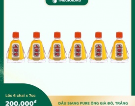 Dầu Siang Pure ông già đỏ, trắng 7cc bán sỉ dạng lốc, thùng giá tốt | Dauthaoduoc.net