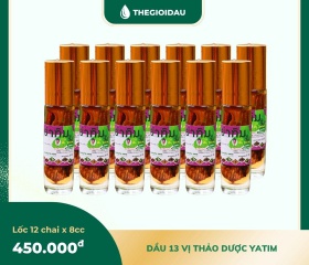 Dầu 13 vị thảo dược bán sỉ dạng lốc, thùng giá tốt | Dauthaoduoc.net