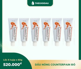 Dầu nóng Counterpain đỏ 60g bán sỉ dạng lốc, thùng giá tốt | Dauthaoduoc.net