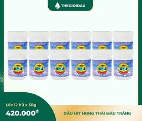 Dầu hít Hong Thái màu trắng bán sỉ dạng lốc, thùng giá tốt | Dauthaoduoc.net