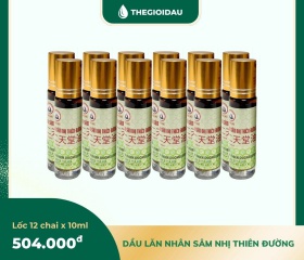 Dầu lăn nhân sâm Nhị Thiên Đường 10ml bán sỉ dạng lốc, thùng giá tốt | Dauthaoduoc.net