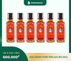 Dầu Siang pure ông già đỏ 25cc bán sỉ dạng lốc, thùng giá tốt | Dauthaoduoc.net