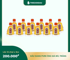 Dầu Siang Pure ông già đỏ, trắng 3cc bán sỉ dạng lốc, thùng giá tốt | Dauthaoduoc.net
