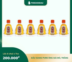 Dầu Siang Pure ông già đỏ, trắng 7cc bán sỉ dạng lốc, thùng giá tốt | Dauthaoduoc.net