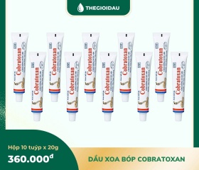 Dầu nóng xoa bóp hỗ trợ đau nhức xương khớp Cobratoxan 20g bán sỉ dạng lốc, thùng giá tốt | Dauthaoduoc.net