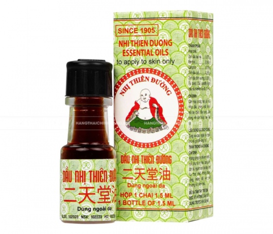 Dầu gió Nhị Thiên Đường 1,5ml bán sỉ dạng lốc, thùng giá tốt | Dauthaoduoc.net